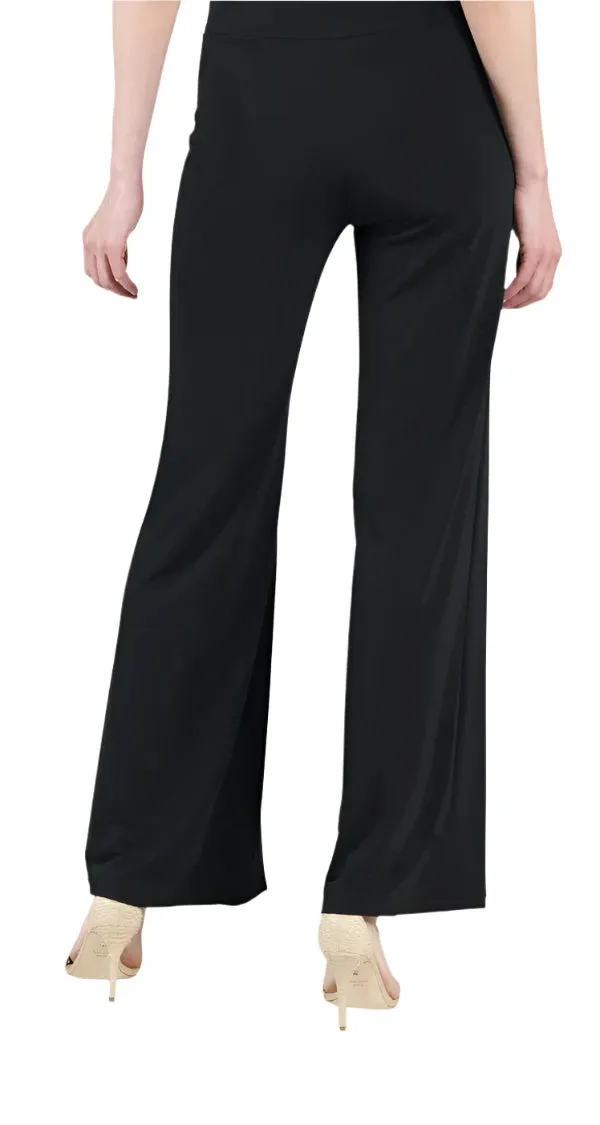 002- Clara Sun Woo Black Front High Slit Pant