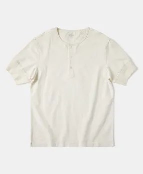 1900s 9.8 oz Slub Cotton Henley T-Shirt - Apricot