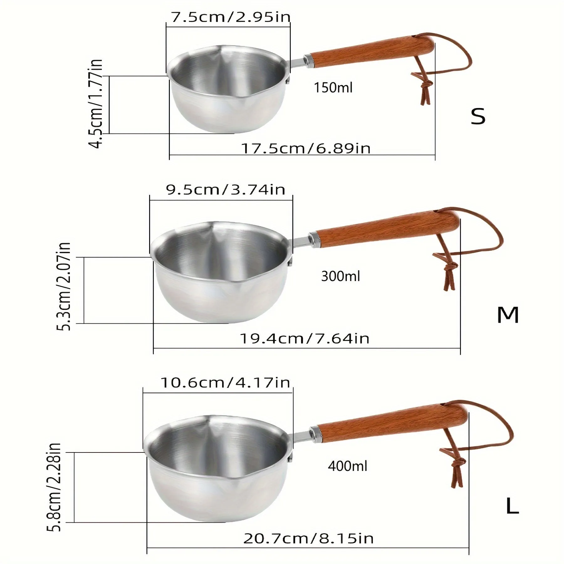 1pc Premium Stainless Steel Butter Melting Pot - For Effortless Chocolate Cream Heating, Seasoning Oil Warming, and Baking Tool Organization - Kitchen Essential Gadget for Home Cooks and Bakers