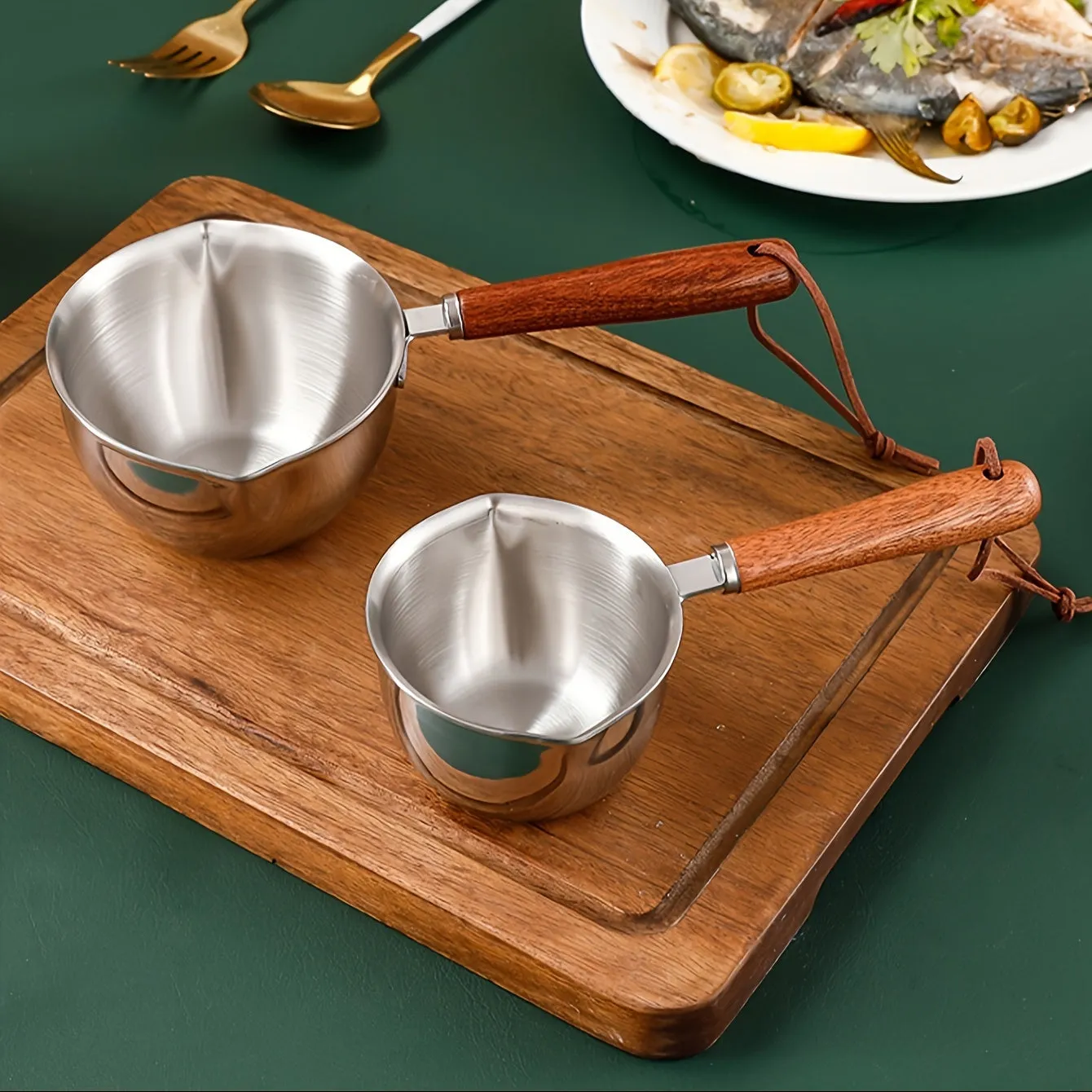 1pc Premium Stainless Steel Butter Melting Pot - For Effortless Chocolate Cream Heating, Seasoning Oil Warming, and Baking Tool Organization - Kitchen Essential Gadget for Home Cooks and Bakers