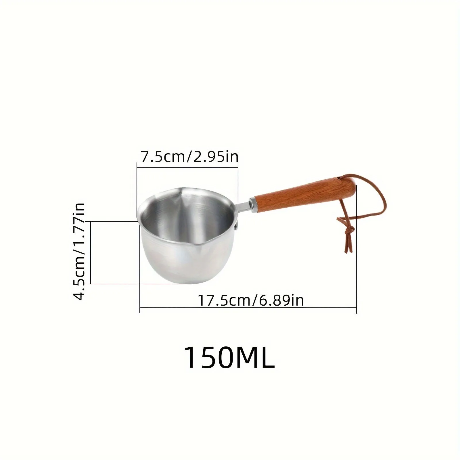 1pc Premium Stainless Steel Butter Melting Pot - For Effortless Chocolate Cream Heating, Seasoning Oil Warming, and Baking Tool Organization - Kitchen Essential Gadget for Home Cooks and Bakers
