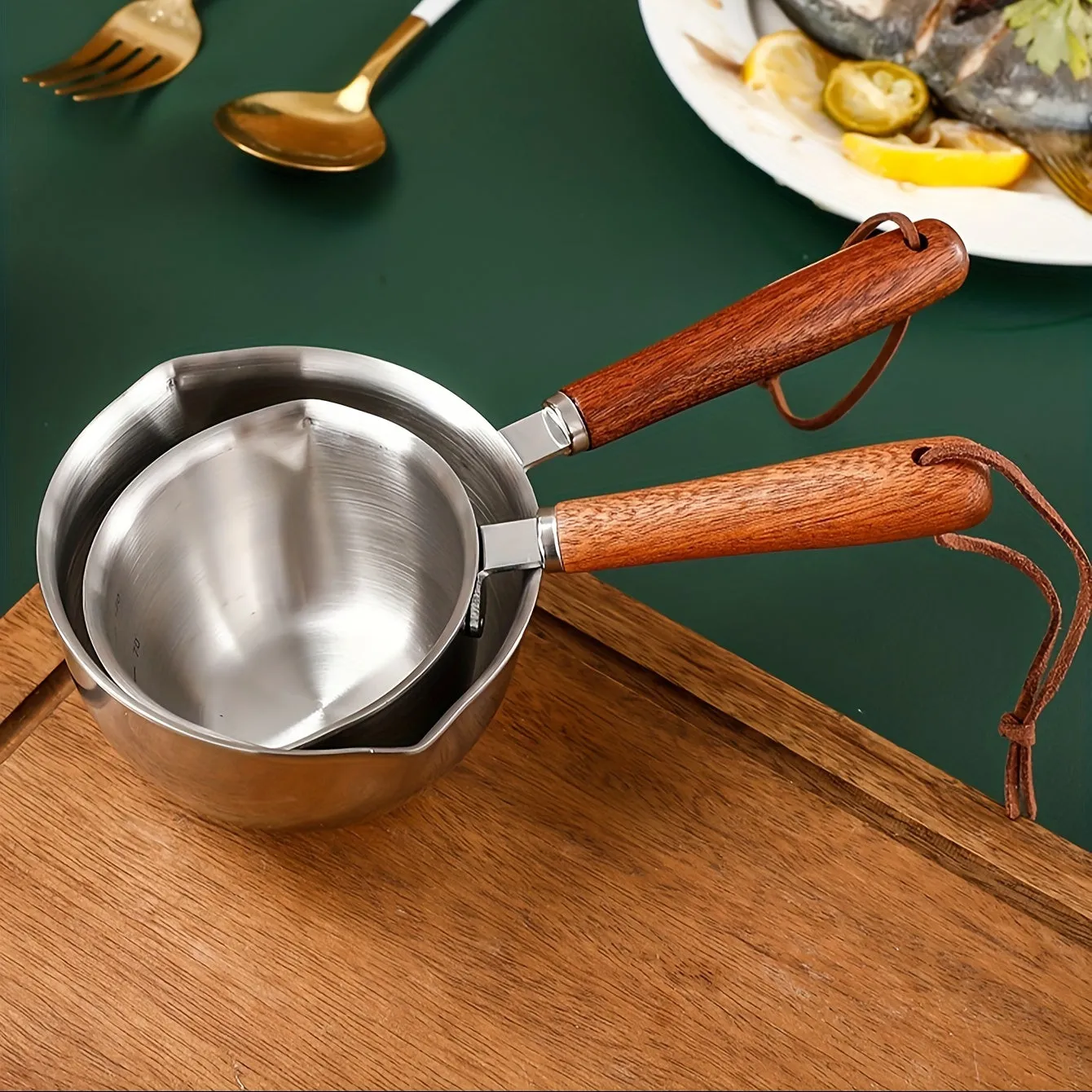 1pc Premium Stainless Steel Butter Melting Pot - For Effortless Chocolate Cream Heating, Seasoning Oil Warming, and Baking Tool Organization - Kitchen Essential Gadget for Home Cooks and Bakers