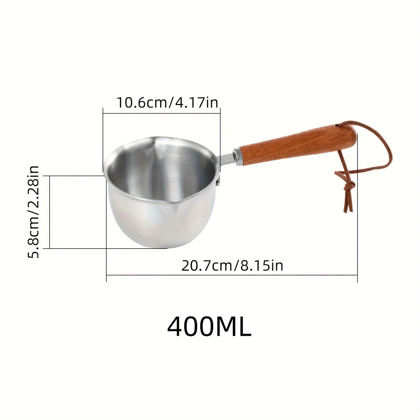 1pc Premium Stainless Steel Butter Melting Pot - For Effortless Chocolate Cream Heating, Seasoning Oil Warming, and Baking Tool Organization - Kitchen Essential Gadget for Home Cooks and Bakers