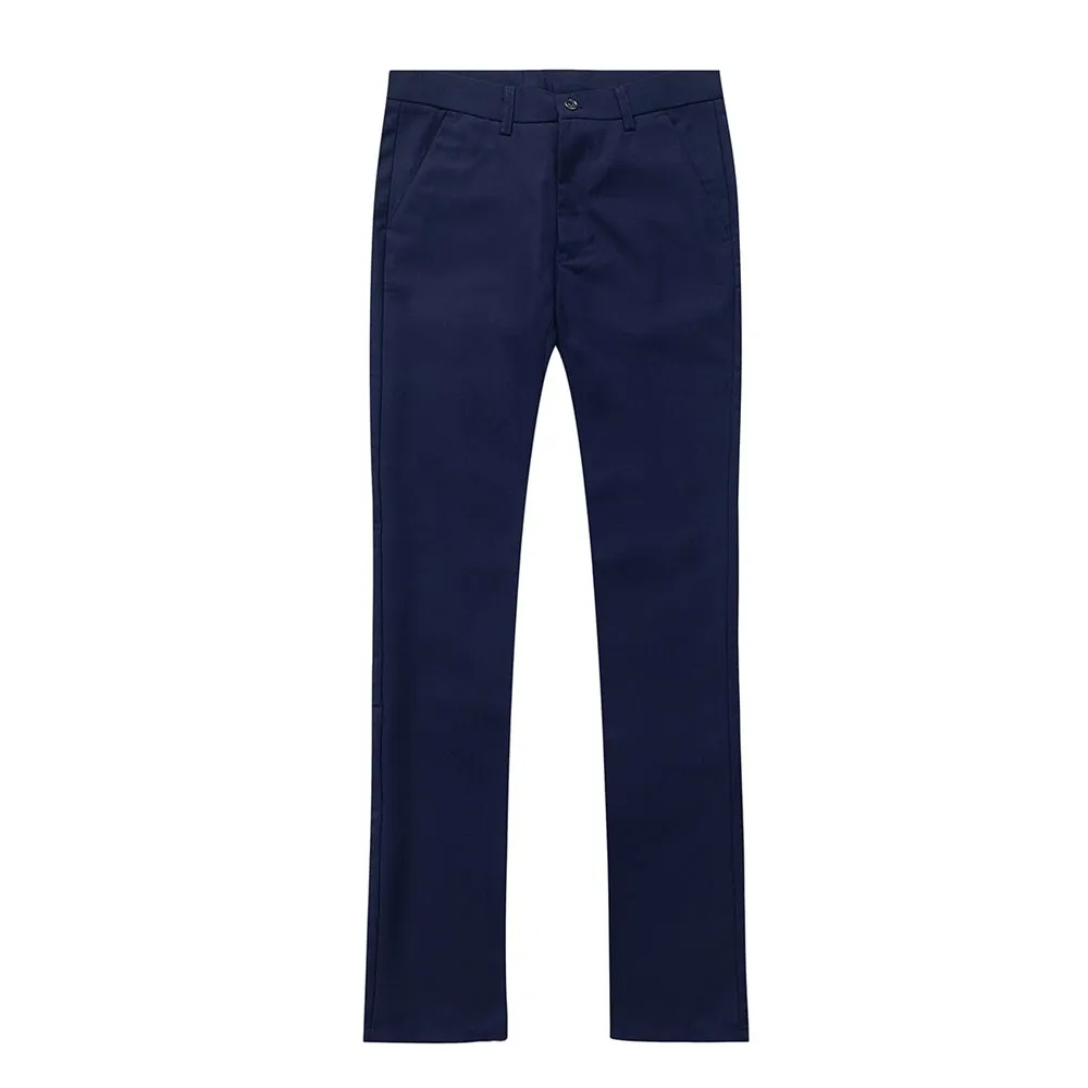 2-Piece Slim Fit Simple Designed Navy Suit