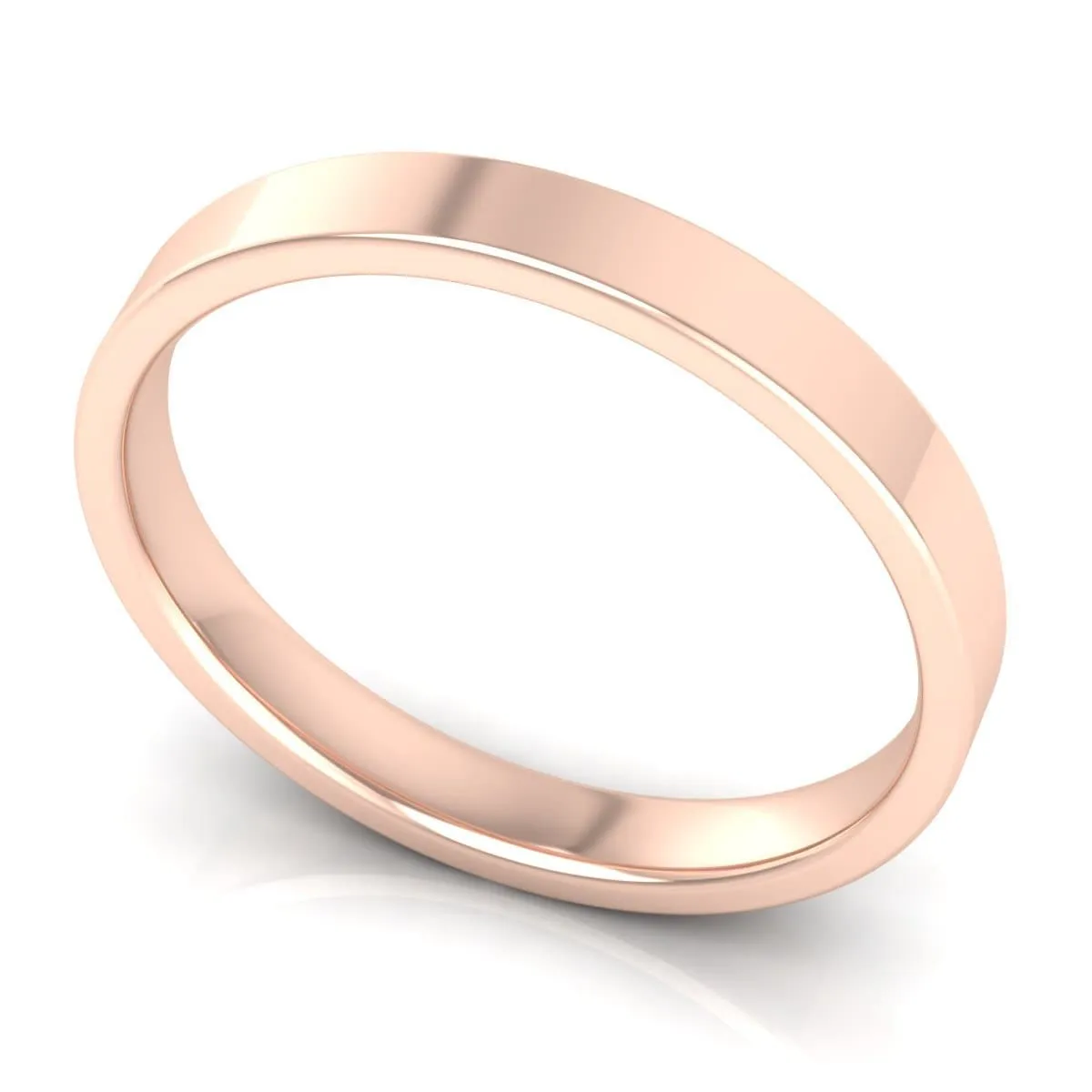2.0 mm Comfort Fit Plain Wedding Band in 14KT, 18KT & Platinum