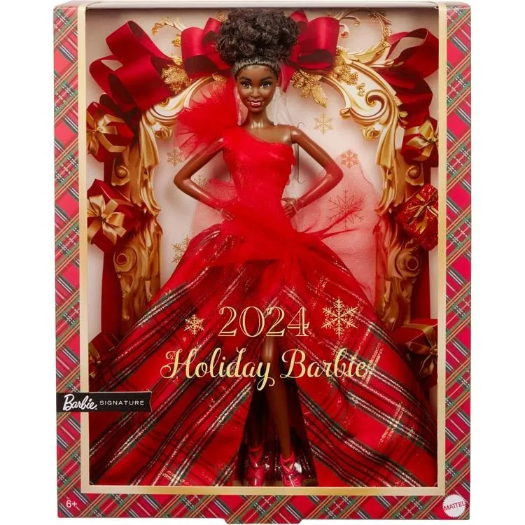 2024 Barbie Holiday Doll -  Black Hair