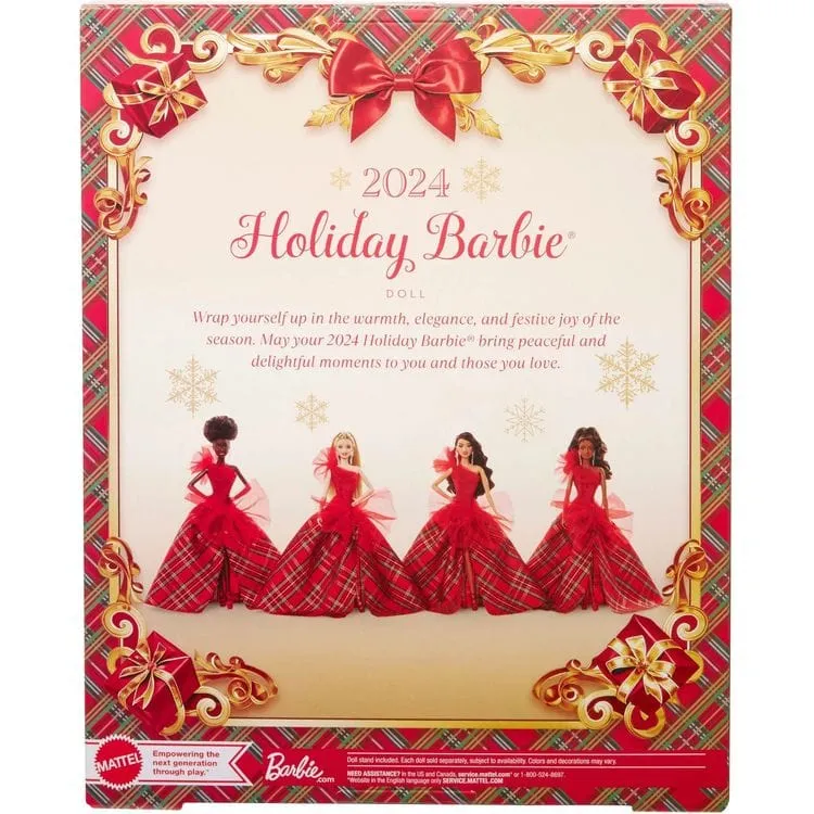 2024 Barbie Holiday Doll -  Black Hair