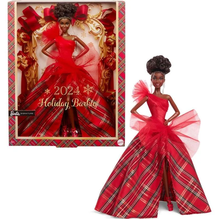 2024 Barbie Holiday Doll -  Black Hair