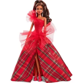 2024 Barbie Holiday Doll - Brunette Ponytail