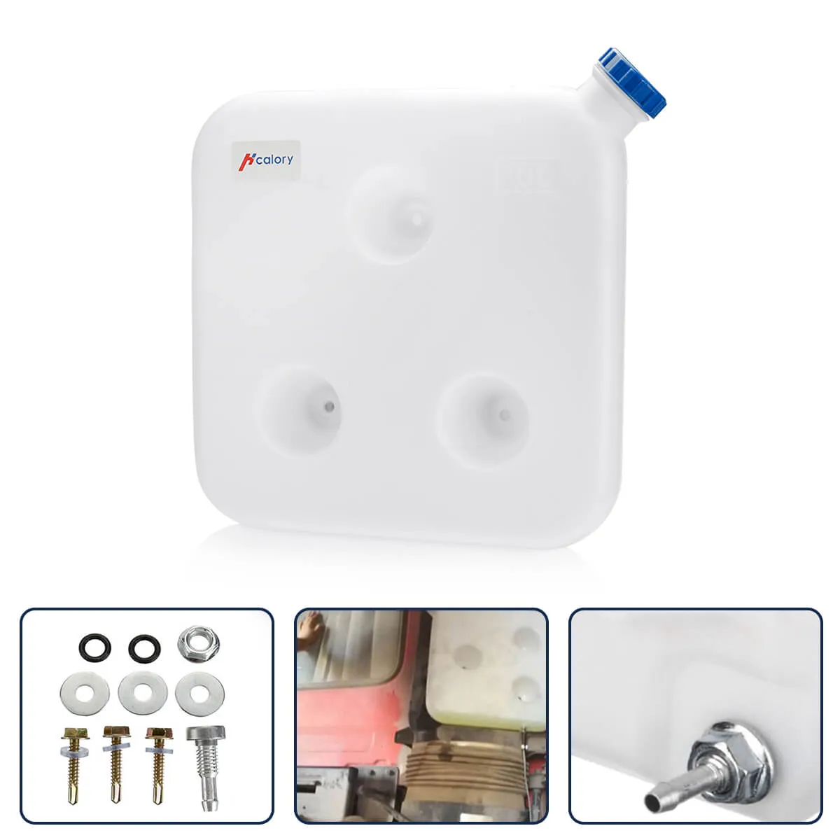A28 Fuel Oil Gasoline Tank, 10L Plastic White