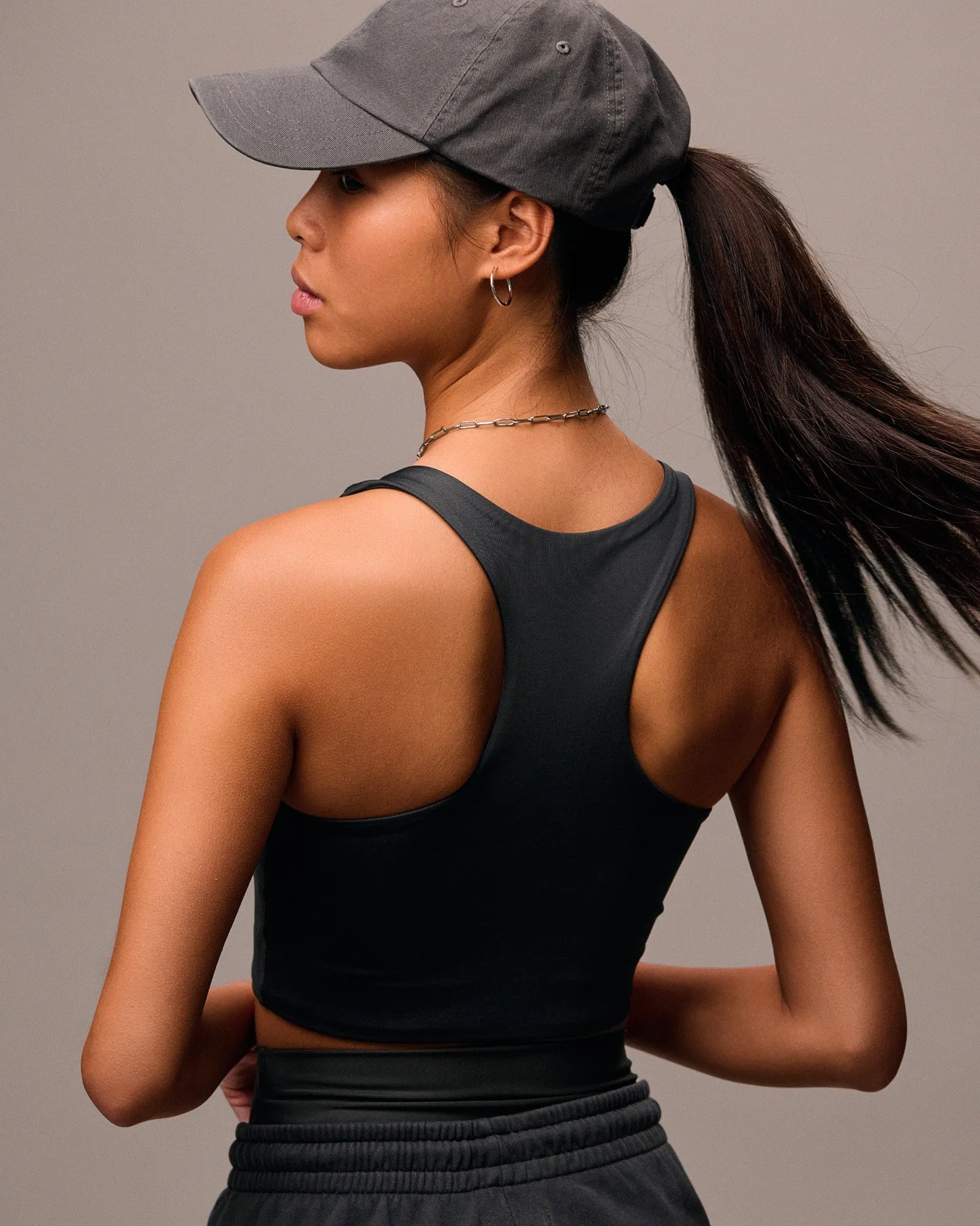 Active Cropped Bra - Pine Green