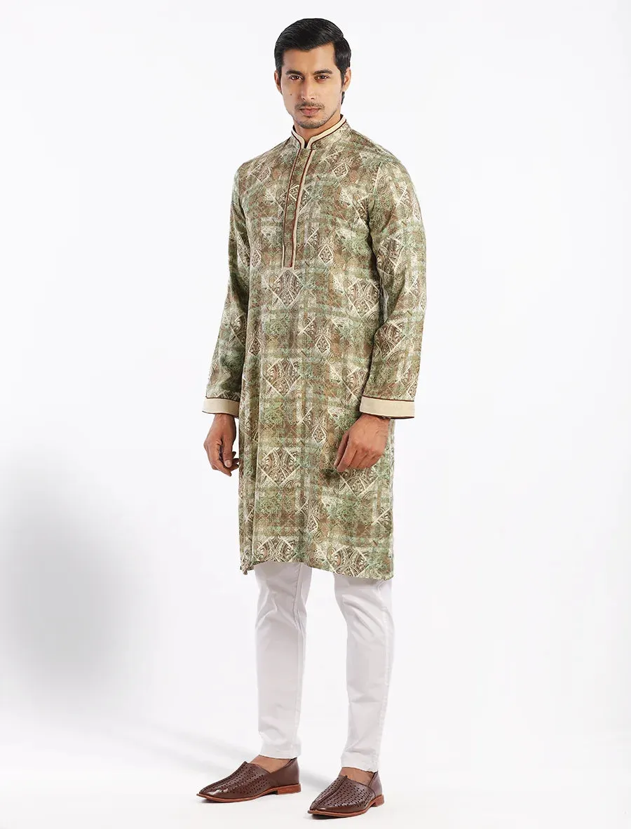 All Over Printed Regular Fit Panjabi