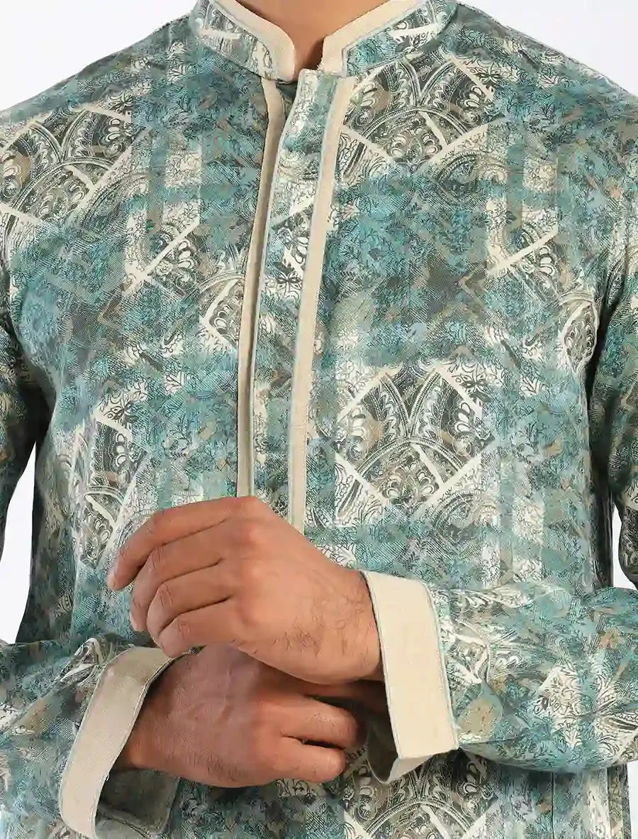 All Over Printed Regular Fit Panjabi