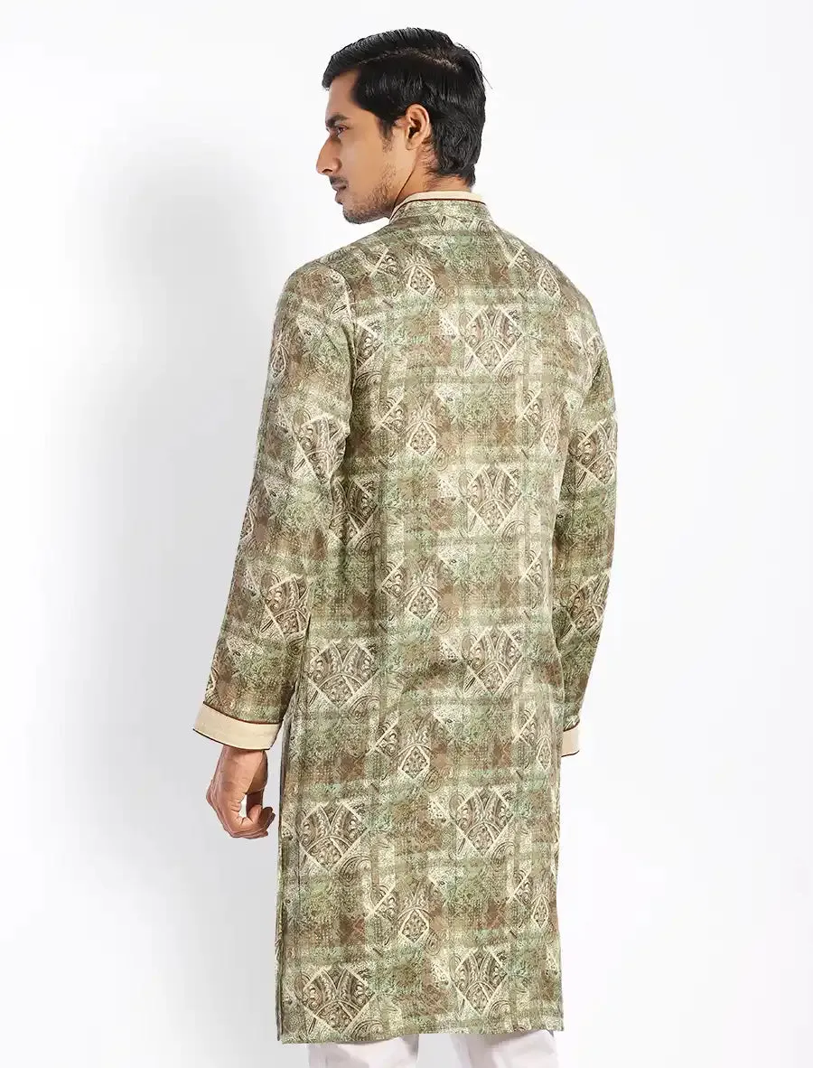 All Over Printed Regular Fit Panjabi