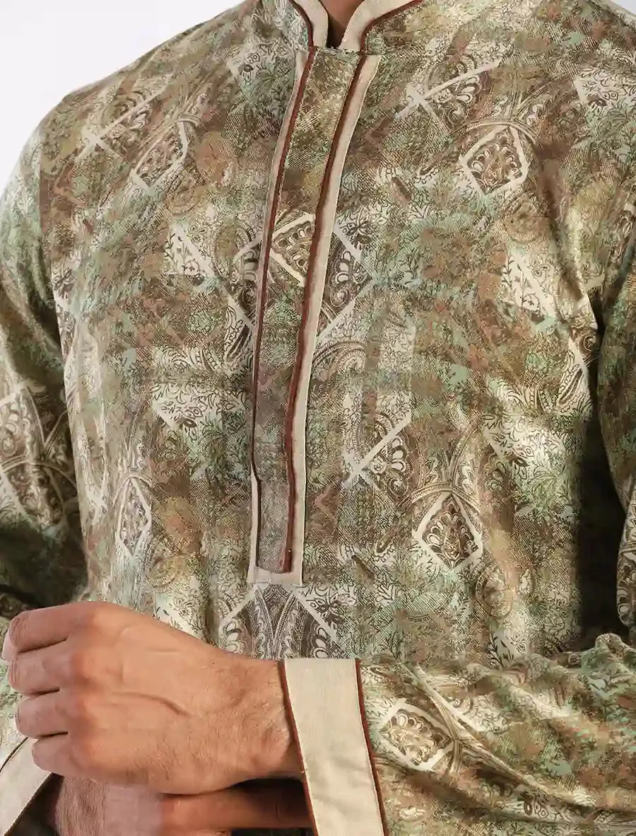 All Over Printed Regular Fit Panjabi