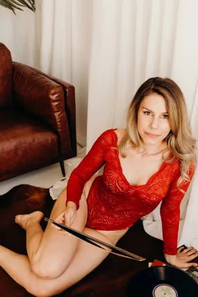 Astoria Red Bodysuit
