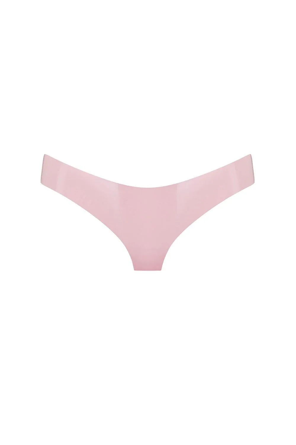 Baby Pink Latex Cheeky Brief