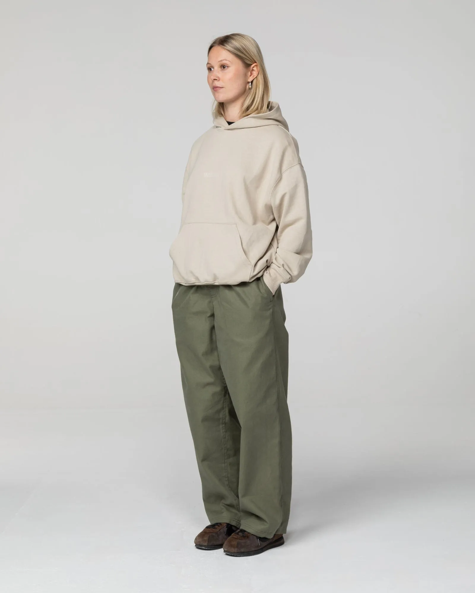 Basic Logo Hoody - Natural