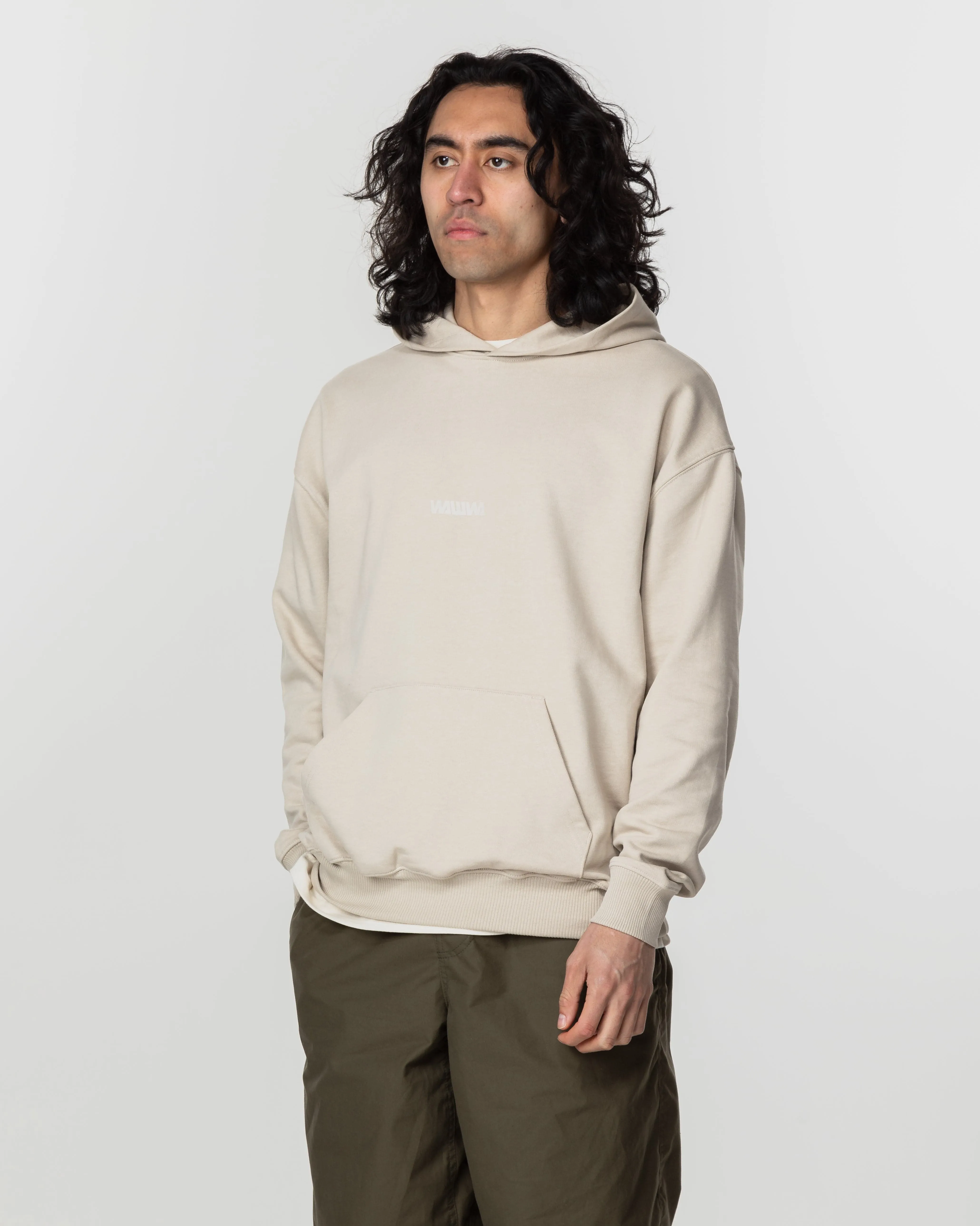 Basic Logo Hoody - Natural