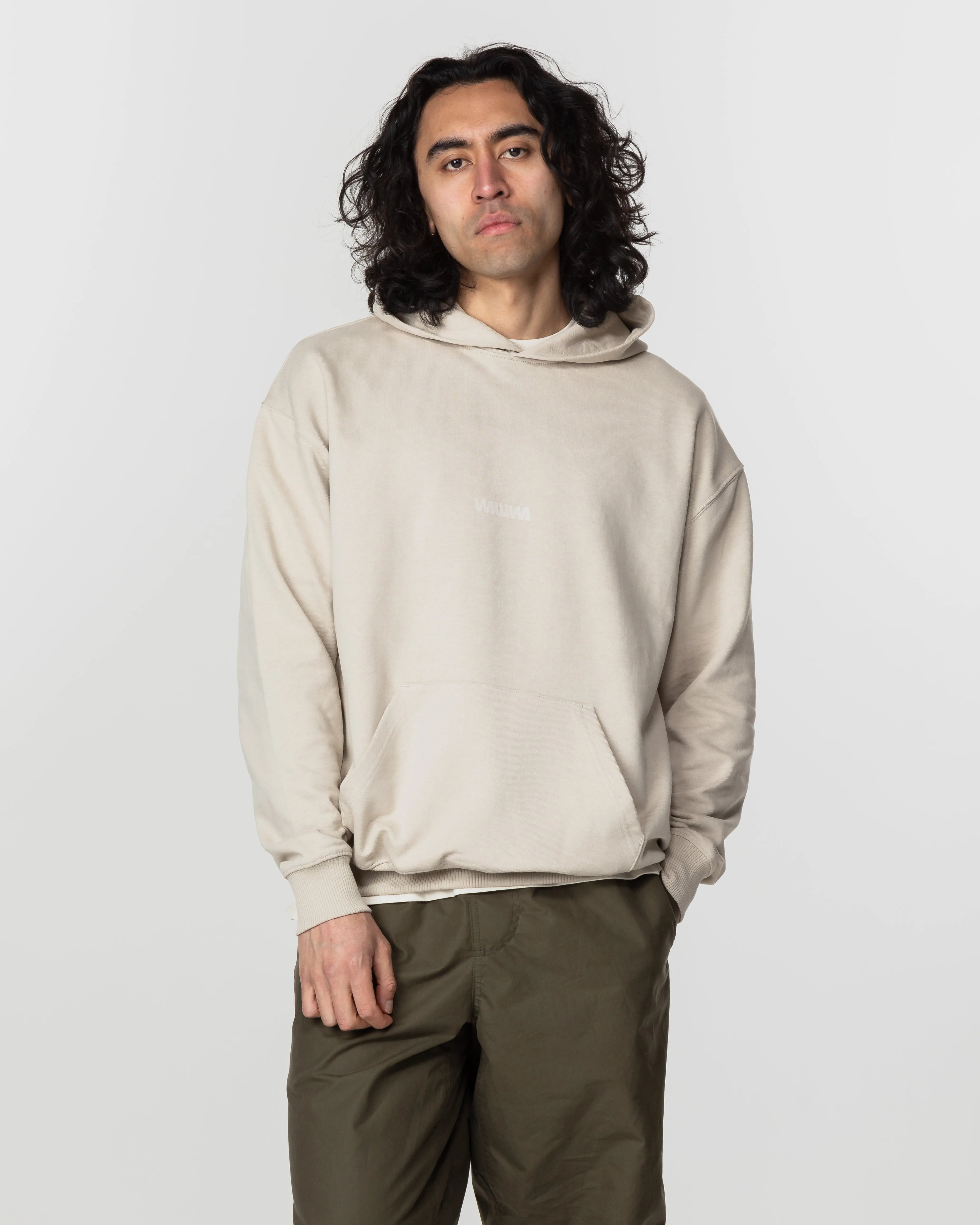 Basic Logo Hoody - Natural