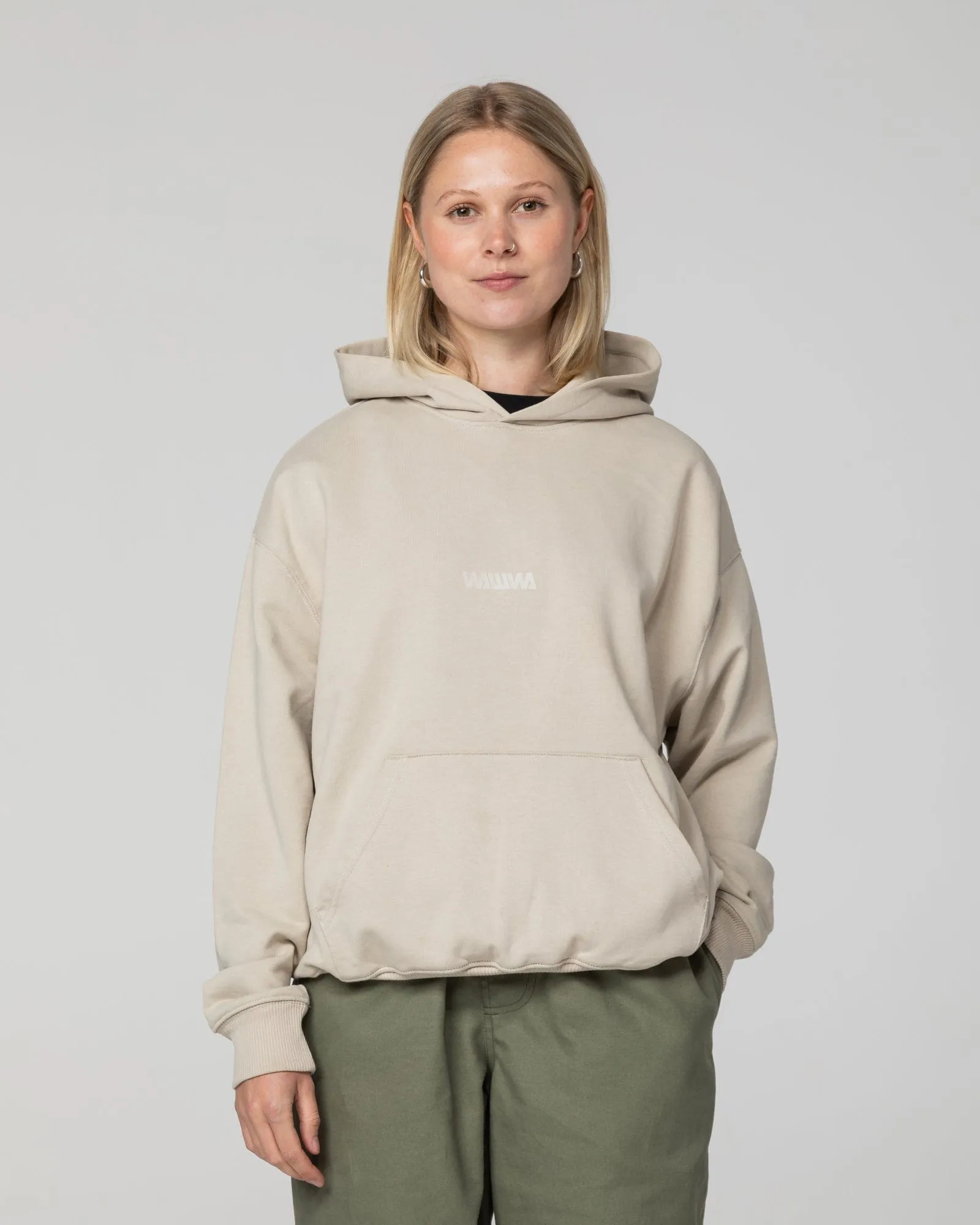 Basic Logo Hoody - Natural