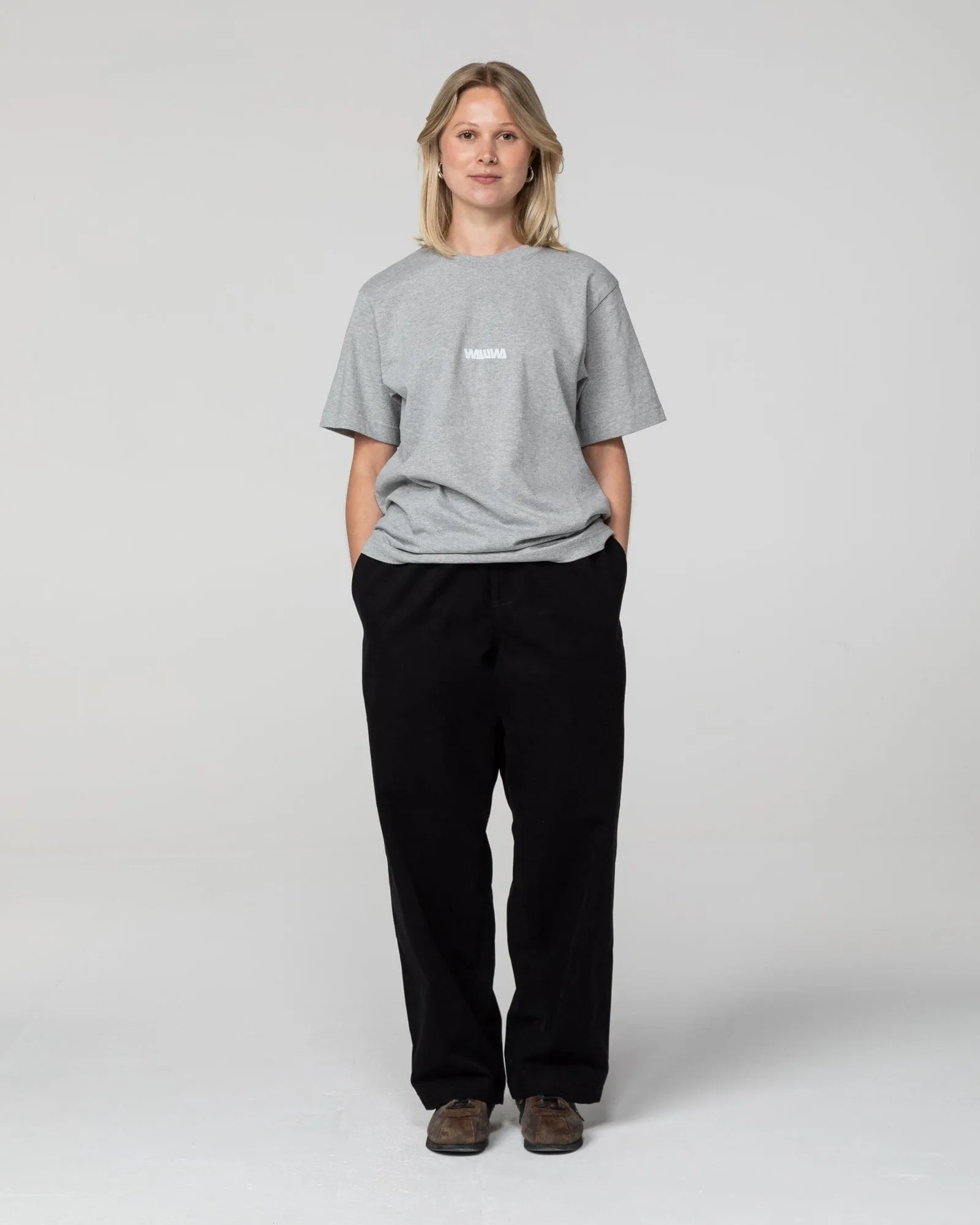 Basic Logo T-Shirt - Grey Marl