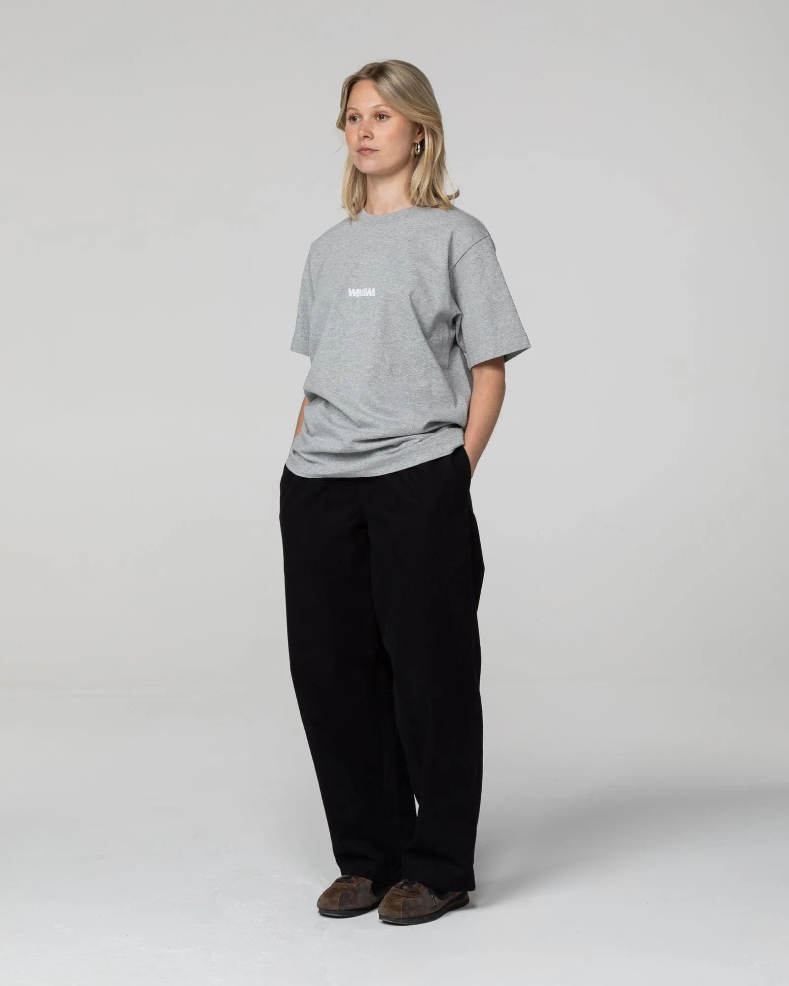 Basic Logo T-Shirt - Grey Marl