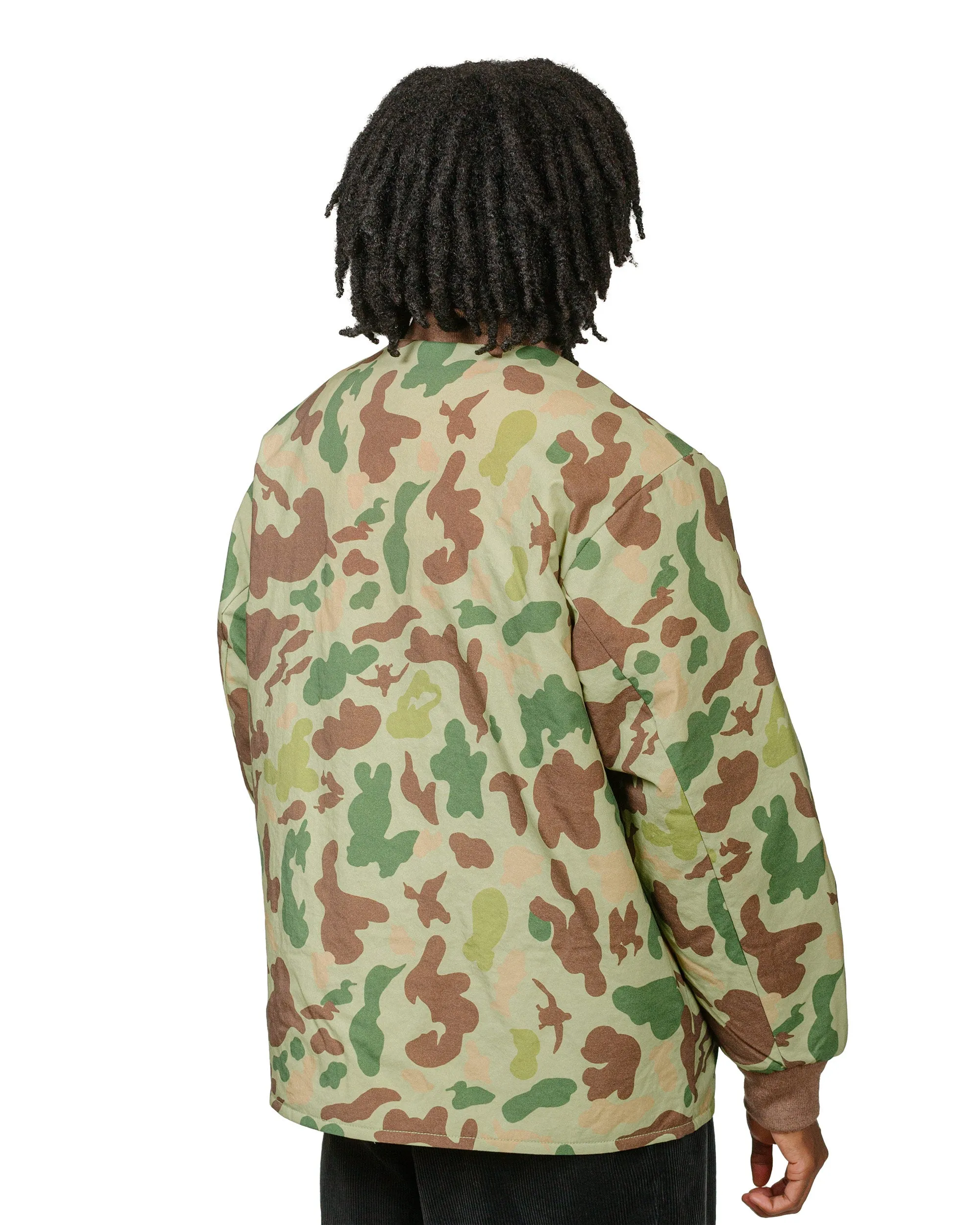 Beams Plus Reversible Puff Blouson Animal Camo Olive