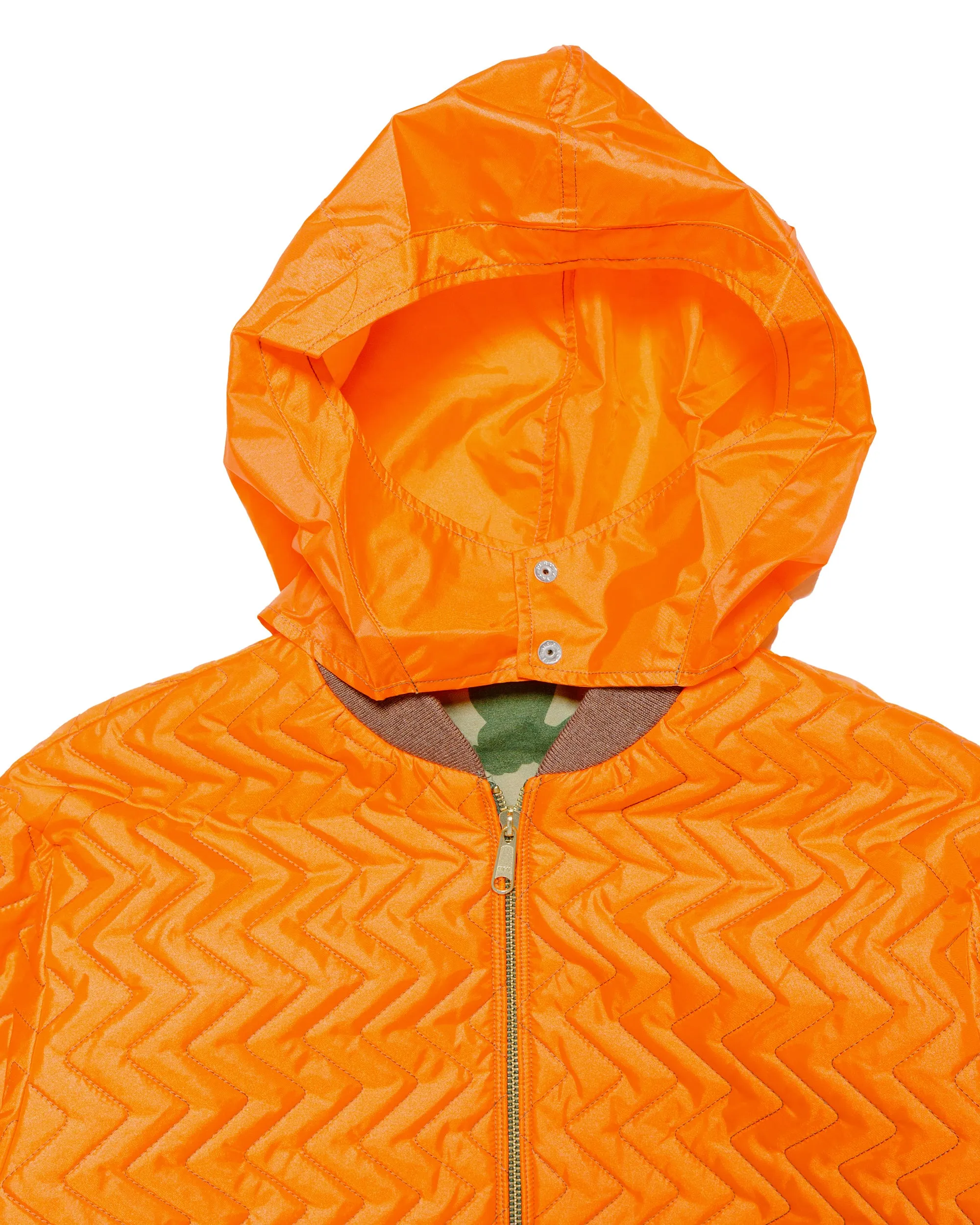 Beams Plus Reversible Puff Blouson Animal Camo Olive