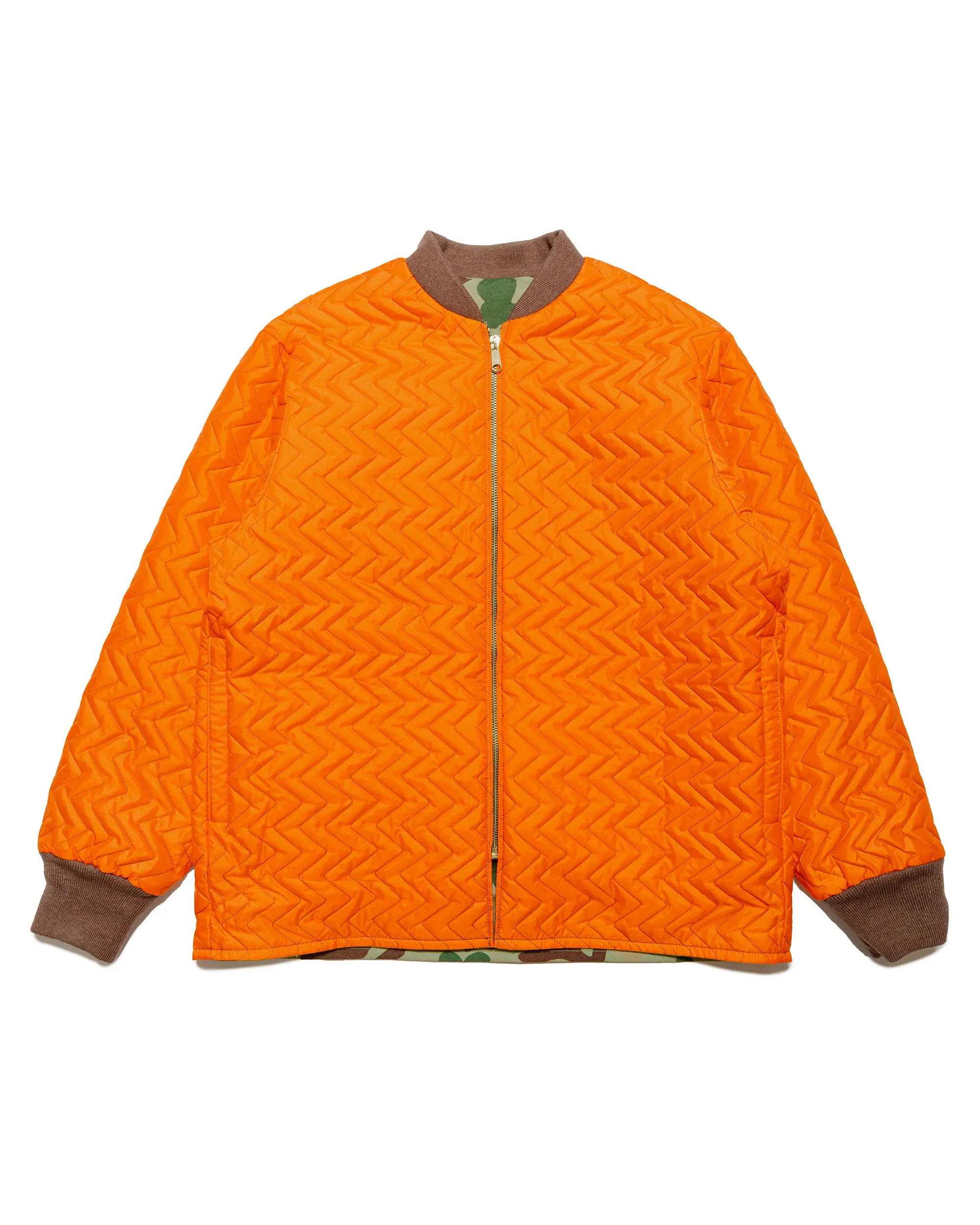 Beams Plus Reversible Puff Blouson Animal Camo Olive