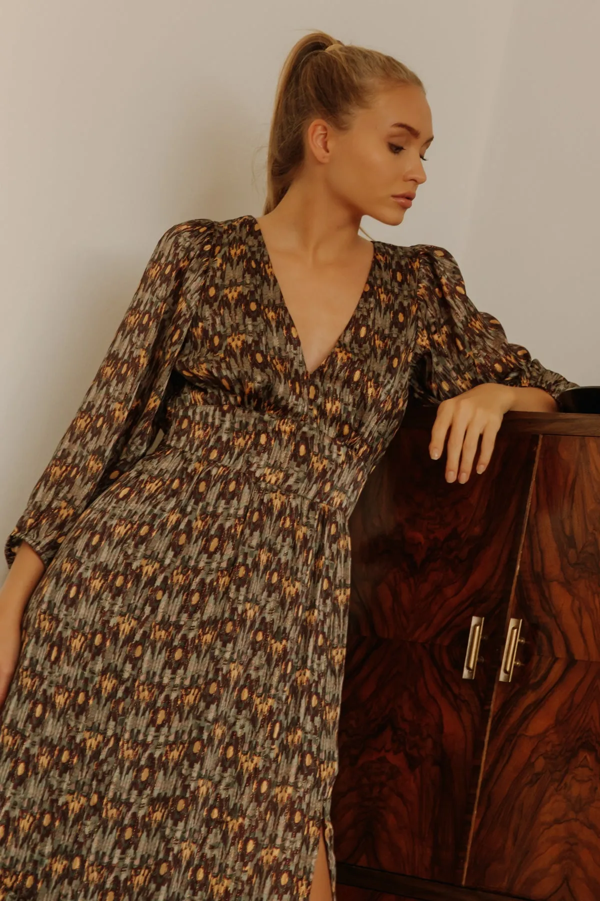 Beatrice 3/4 Sleeve Maxi Dress