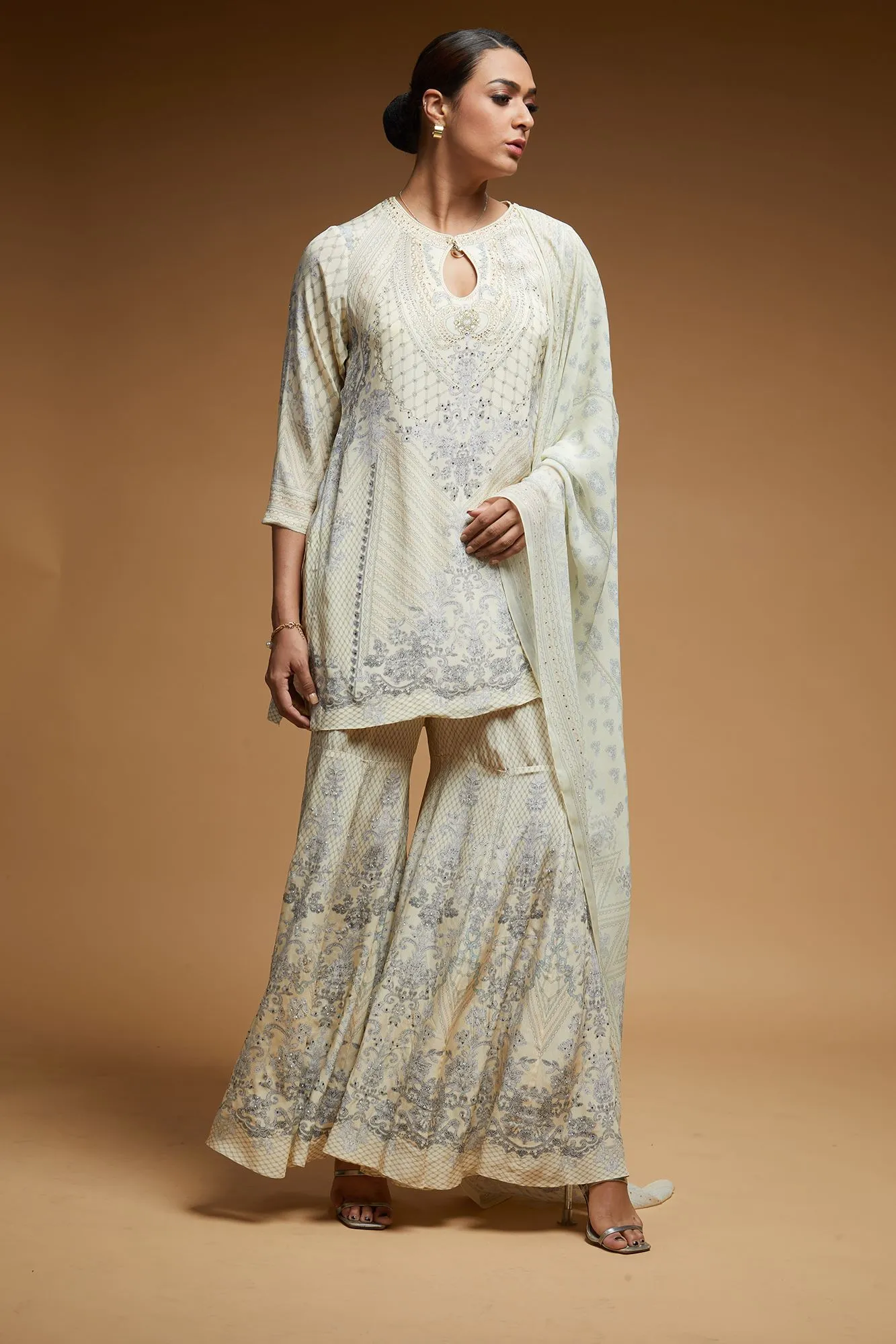 Beige Sharara