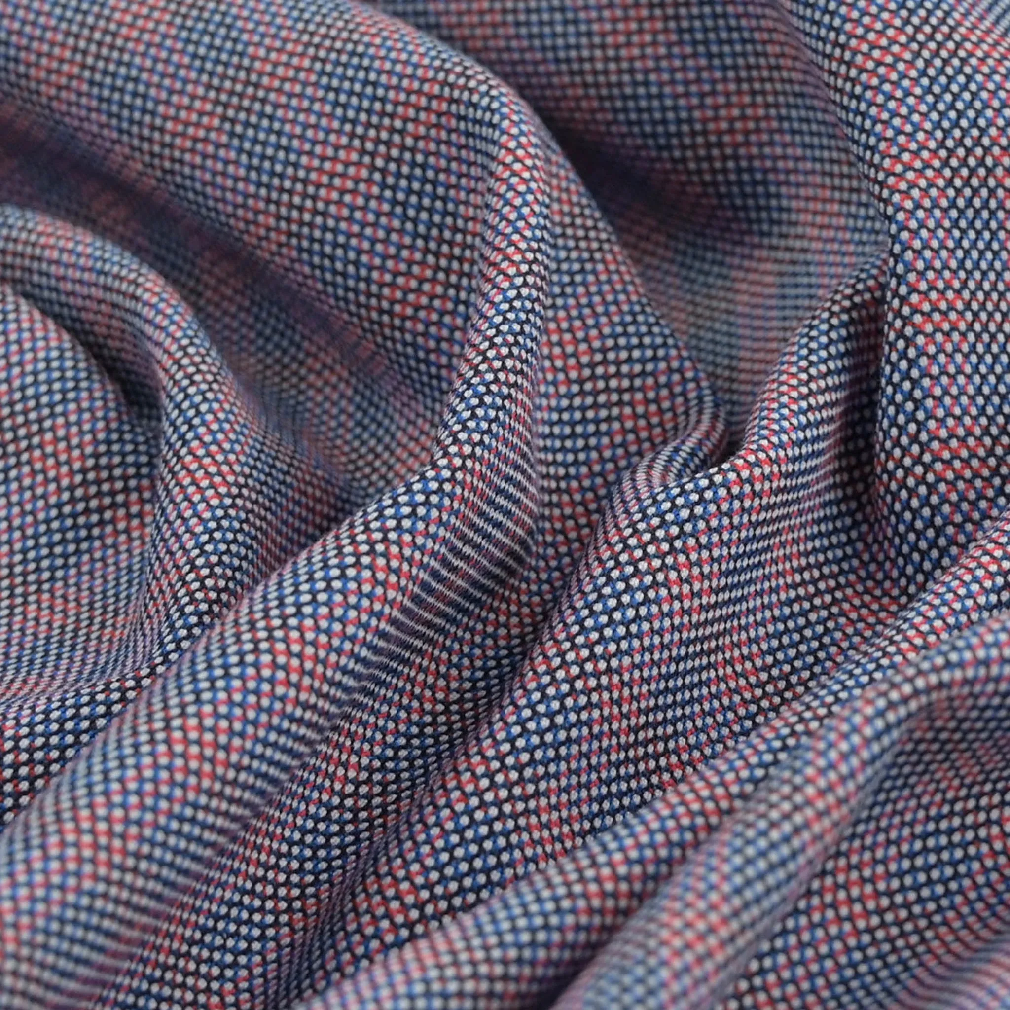 Blue Cotton Check Fabric 99034