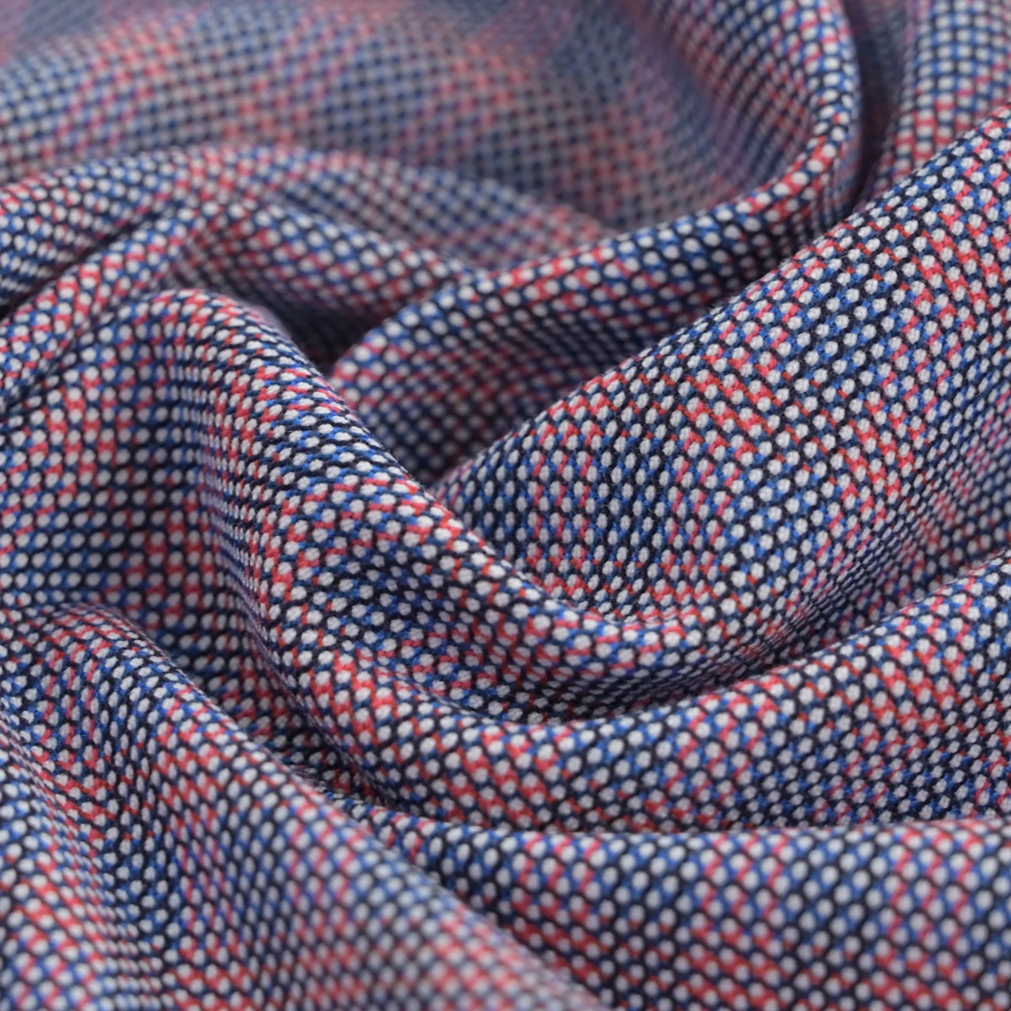 Blue Cotton Check Fabric 99034