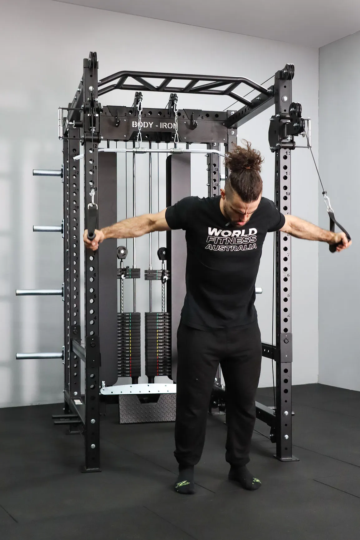 Body Iron Commercial Power Rack PR9500 Combo Set