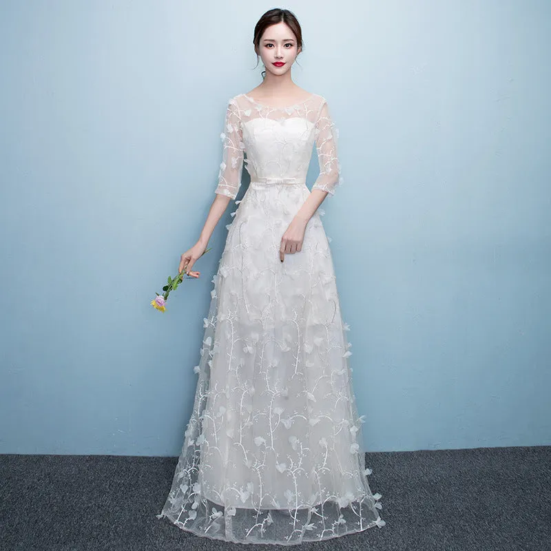 Bridesmaid Dress Women's  New Korean Style Dress Slim-Fit Elegant Birthday Banquet Evening Dress