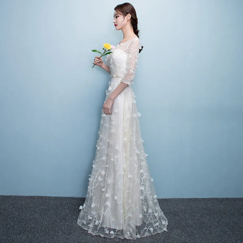 Bridesmaid Dress Women's  New Korean Style Dress Slim-Fit Elegant Birthday Banquet Evening Dress