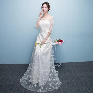 Bridesmaid Dress Women's  New Korean Style Dress Slim-Fit Elegant Birthday Banquet Evening Dress