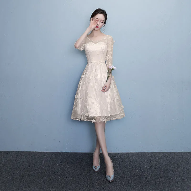 Bridesmaid Dress Women's  New Korean Style Dress Slim-Fit Elegant Birthday Banquet Evening Dress