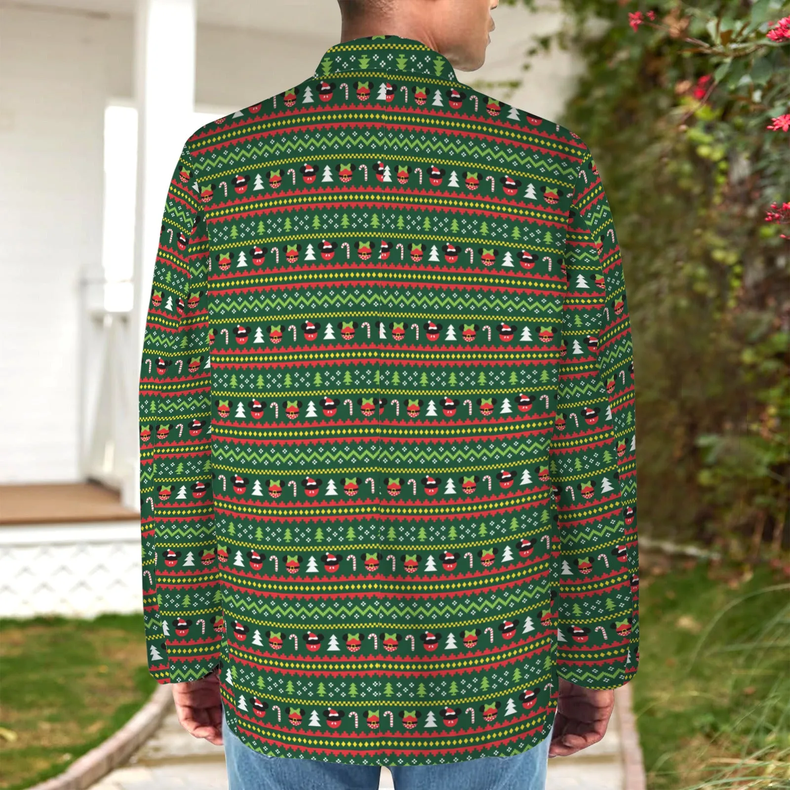 Christmas Sweater Men's Blazer Jacket