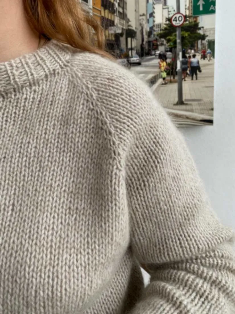 Chunky Easy Peasy sweater by Önling, No 1   silk mohair knitting kit
