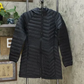 Columbia Women's Powder Lite Mid Length Quilted Jacket Black Medium
