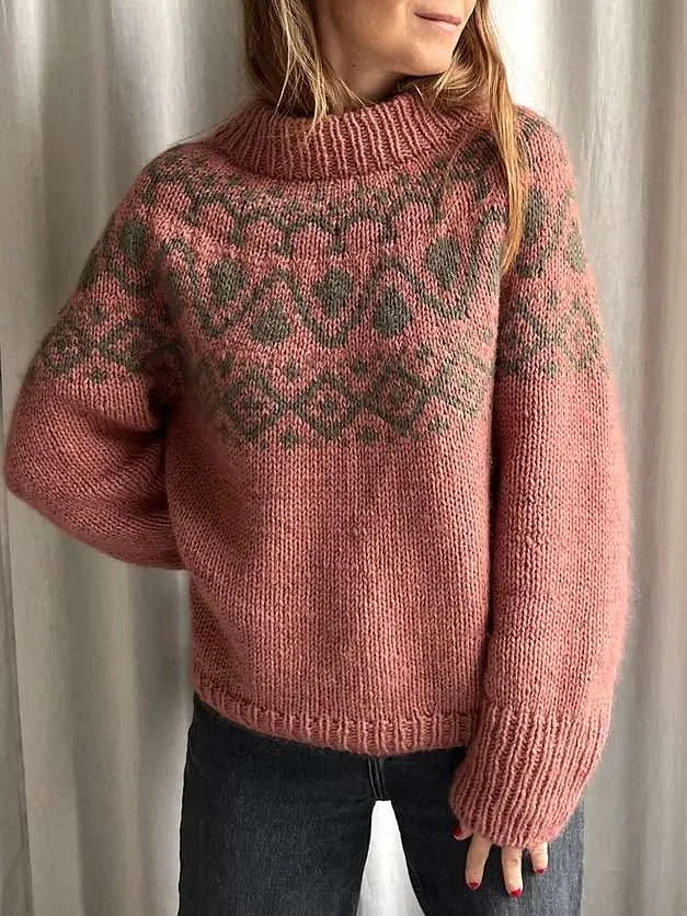 Cor Sweater Chunky by Refined Knitwear, No 3   silk mohair knitting kit