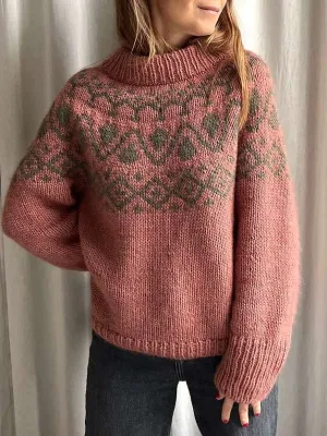 Cor Sweater Chunky by Refined Knitwear, No 3   silk mohair knitting kit