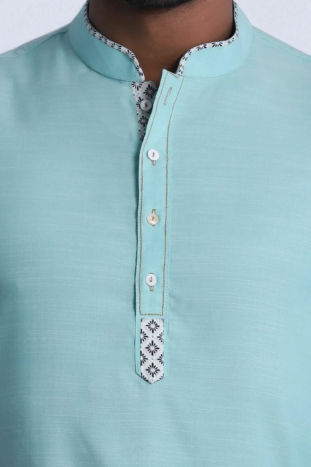 Cut & Sew Slim Fit Panjabi