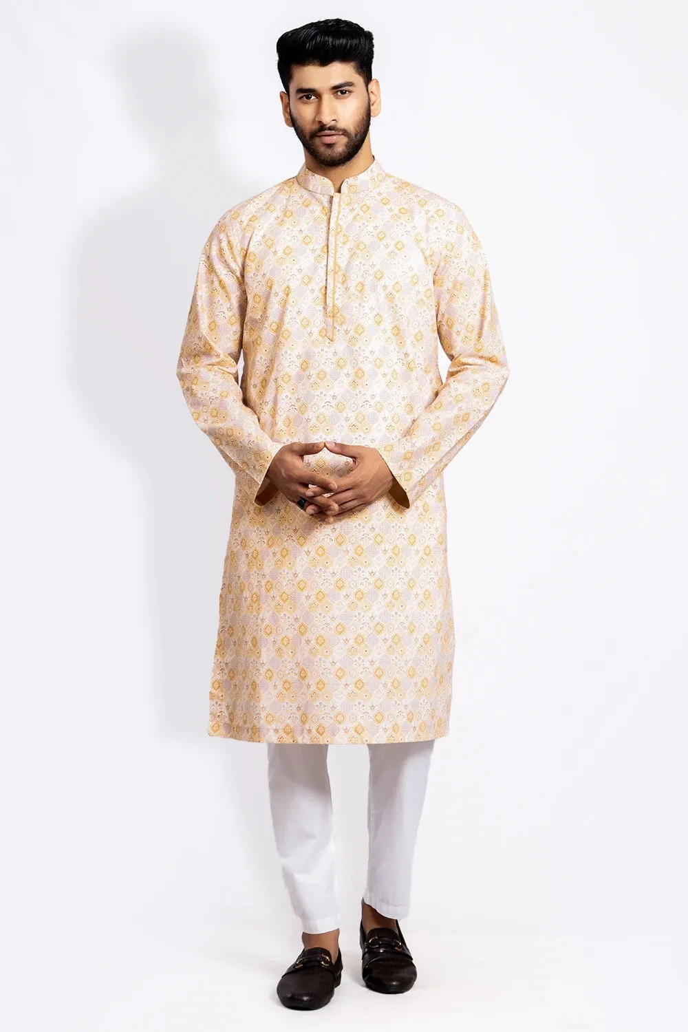Cut & Sew Slim Fit Panjabi