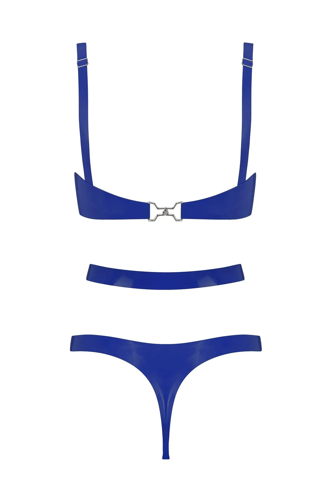 Cut Out Latex Lingerie Set