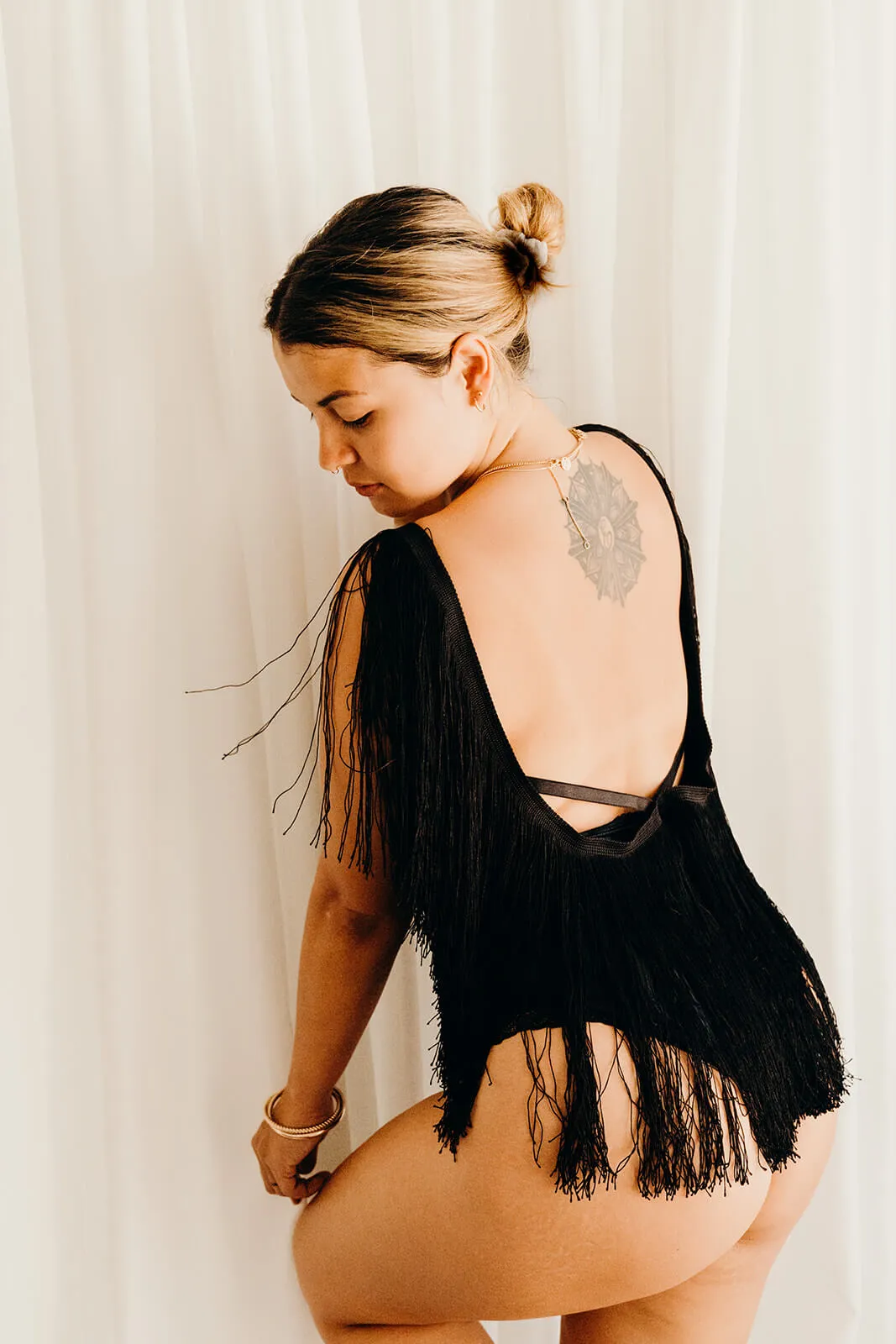 Daphne Fringe Bodysuit