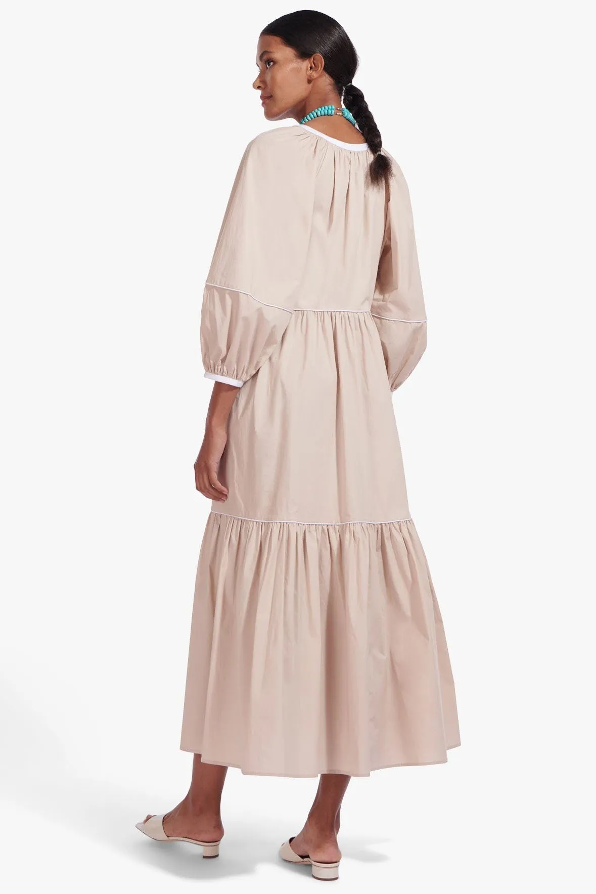 DEMI DRESS | BISCOTTI WHITE