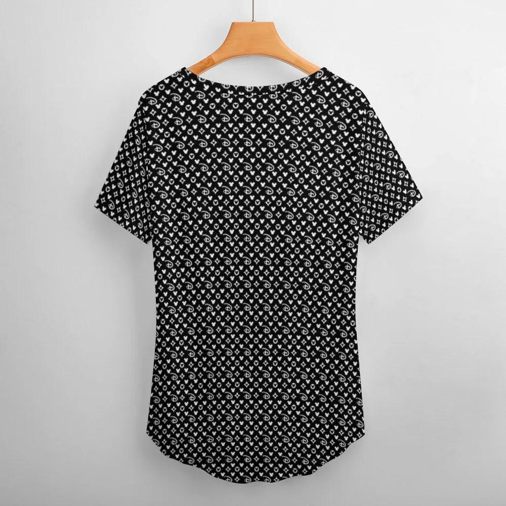 Designer Women's V-Neck T-Shirt
